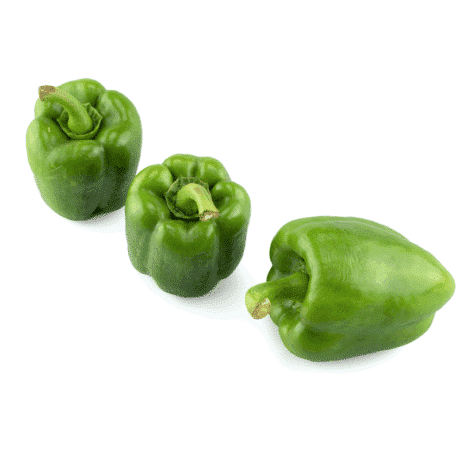 Green bell peppers 450-500 grams