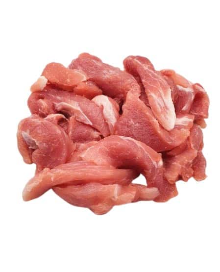 หมูหั่นชิ้น 450 - 500 กรัม