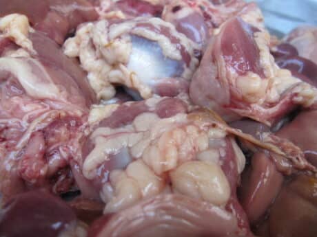 กึ๋นไก่ไม่ลอก 450-500 กรัม