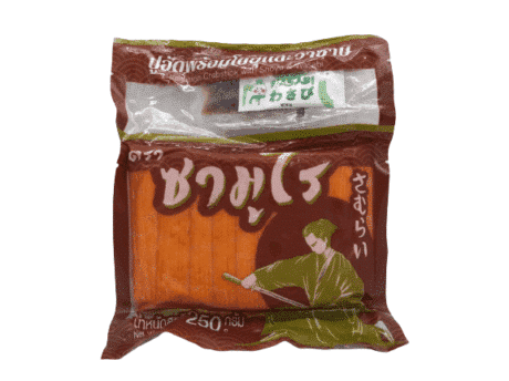 ปูอัดพร้อมวาซาบิ ตราซามูไร ขนาด 250 กรัม